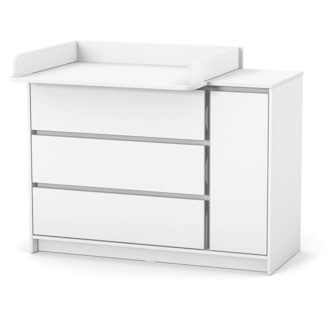 Dětská komoda Lovitto Gekko Kids, 120x51x87cm, Bílá